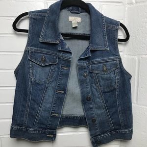 {Loft} Jean Jacket Vest